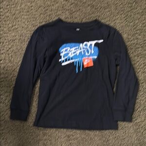 Nike Boys Mr. Beast. Long Sleeve Shirt. Size 7 (runs small)